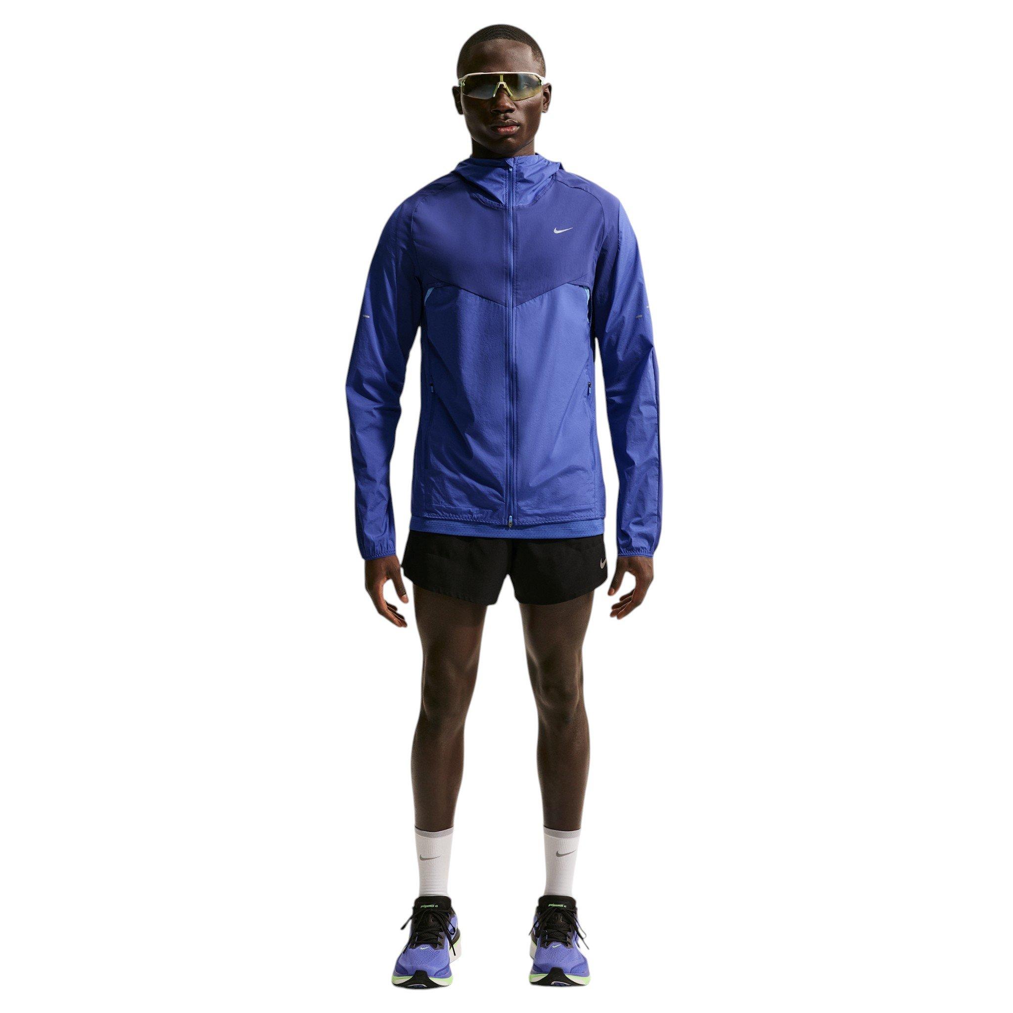 Nike Men's Stride Plus Repel Running Jacket - Blue - BLUE